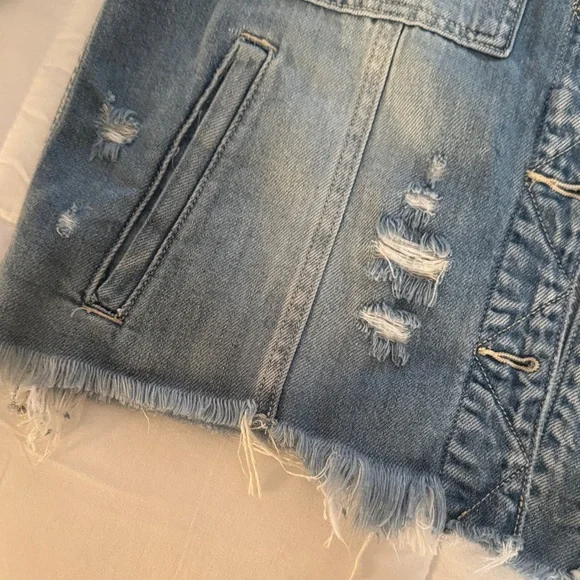 Distressed Denim Jacket by Hidden - Picture 6 of 16